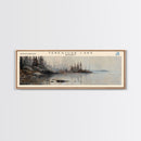 Trout Lake Canada Northwest Territories Panoramic Wall Art, Framed Canvas Print, Lake House Decor, Travel Poster, Beautiful Lake Scene, Home Decor