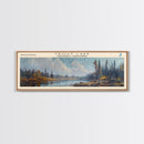 Trout Lake Canada Northwest Territories Panoramic Wall Art, Framed Canvas Print, Lake House Decor, Travel Poster, Beautiful Lake Scene, Home Decor