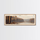 Walker Lake USA Alaska Panoramic Wall Art, Framed Canvas Print, Lake House Decor, Travel Poster, Scenic Lake Scene, Living Room Art