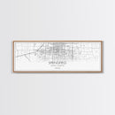 Panoramic Springfield City Map, Missouri Art, Map Print, Minimalist Wall Art, Canvas Art, Housewarming Gift, Street Map Art, Closing Gift