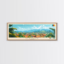 Bertoua, Cameroon Travel Poster Panoramic Canvas Print, Bertoua, Cameroon Painting, Cameroon Art, Bertoua Travel Art, Guest Room Painting
