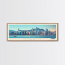 Panoramic Travel Poster Hong Kong, Hong Kong Canvas Print, Hong Kong, Hong Kong Painting, Hong Kong Art, Hong Kong Travel Art, Guest Room Painting