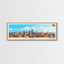 Kampala, Uganda Panoramic Travel Poster Canvas Print, Kampala, Uganda Painting, Uganda Art, Kampala Travel Art, Living Room Painting