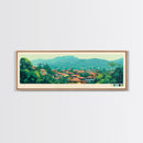 Kananga, Congo Travel Poster Panoramic Canvas Print, Kananga, Congo Painting, Congo Art, Kananga Travel Art, Guest Room Painting