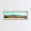 Kumasi, Ghana Panoramic Travel Poster Canvas Print, Kumasi, Ghana Painting, Ghana Art, Kumasi Panoramic Travel Art, Travel Painting