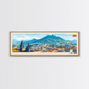 Quito, Ecuador Panoramic Travel Poster Canvas Print, Quito, Ecuador Painting, Ecuador Art, Quito Travel Art, Guest Room Painting