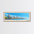 Rosario, Argentina Panoramic Travel Poster Canvas Print, Rosario, Argentina Painting, Argentina Art, Rosario Panoramic Travel Art, Travel Painting