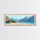 Sullana, Peru Panoramic Travel Poster Canvas Print, Sullana, Peru Painting, Peru Art, Sullana Panoramic Travel Art, Travel Painting