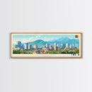 Yaounde, Cameroon Panoramic Travel Poster Canvas Print, Yaounde, Cameroon Painting, Cameroon Art, Yaounde Panoramic Travel Art, Travel Painting