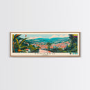 Envigado, Colombia Panoramic Canvas Print, Envigado, Colombia Painting, Colombia Art, Envigado Travel Poster, Travel Art, Guest Room Painting