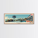 Medan, Indonesia Panoramic Canvas Print, Medan, Indonesia Painting, Indonesia Art, Medan Travel Poster, Travel Art, Guest Room Painting