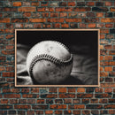 Framed Baseball Print, Black and White Baseball Picture, Sports Wall Decor, Boys Room Wall Decor, Baseball Player Gift, Baseball Nursery Art