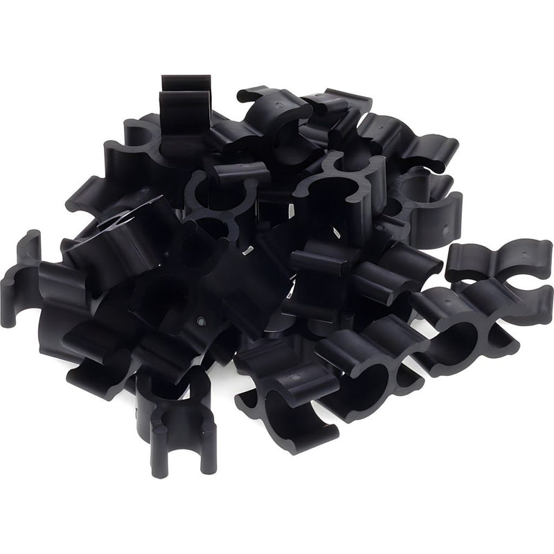 1/4" Wireframe Clips for Mini Lights, M5, 5mm LED Lights, Black, Pack of 100