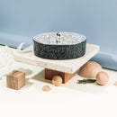 Diwan - Medium Decorative Canister  - Dark Blue & Silver