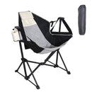 Ainfox 2PCS  Adults Heavy Duty Camping Chair High Back Folding Chair with Thickened Steel FramePadded Portable Outdoor Chair