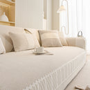 Herringbone Sofa Protector Cover, Non-Slip Couch Cover for Seat, Back & Arms
