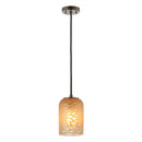 1-Light Farmhouse Saddlebrown Pendant Lighting