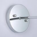 1-Light Modern Silver Wall Scone Light