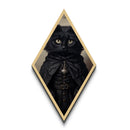Cute Victorian Cat Portrait, Halloween Decor, Oil Painting Of A Gothic Victorian Cat, Halloween Wall Art, Canvas Textured Print