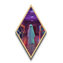 The Phantom Of The Arcade, Canvas Textured Print, Retro Vaporwave Halloween Mashup Art, Halloween Canvas Prints