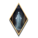 The Ghost In The Painting, Framed Canvas Art Print, Spooky Season Halloween Decor, Victorian Ghost Oil Painting Print