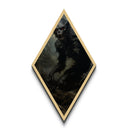 Diamond Shaped Art Ferocious Werewolf Canvas Embossed Print, Gothic Halloween Wall Decor, Dark Academia Creature Horror Painting
