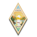 Voyageurs National Park Diamond Shaped Travel Poster Canvas Artwork Print, Canvas Wall Art, Travel Gift, Minnesota Travel Art