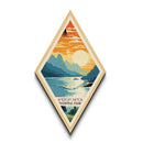 American Samoa National Park Diamond Shaped Travel Poster Canvas Art Print, Canvas Wall Art, Travel Gift, American Samoa Travel Art
