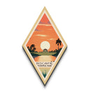 Biscayne National Park Diamond Shaped Travel Poster Canvas Art Print, Canvas Wall Art, Travel Gift, Florida Travel Art