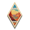 Capitol Reef National Park Diamond Shaped Travel Poster Canvas Art Print, Canvas Wall Art, Travel Gift, Utah Travel Art