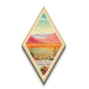 Death Valley National Park Diamond Shaped Travel Poster Canvas Art Print, Canvas Wall Art, Travel Gift, California Travel Art