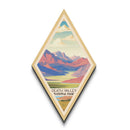 Death Valley National Park Diamond Formed Travel Poster Canvas Artwork Print, Canvas Wall Art, Travel Present, California Travel Art