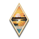 Everglades National Park Diamond Shaped Travel Poster Canvas Art Print, Canvas Wall Art, Travel Gift, Florida Travel Art