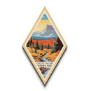 Great Basin National Park Diamond Shaped Travel Poster Canvas Art Print, Canvas Wall Art, Travel Gift, Nevada Travel Art