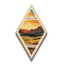 Guadalupe Mountains National Park Diamond Formed Travel Poster Wall Artwork Art Print, Canvas Wall Art, Travel Gift, Texas Travel Art