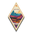 Guadalupe Mountains National Park Diamond Shaped Travel Poster Wall Art Artwork Print, Canvas Wall Art, Travel Present, Texas Travel Art