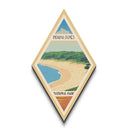 Indiana Dunes National Park Diamond-Shaped Adventure Print Canvas Art Print, Canvas Wall Art, Travel Gift, Indiana Travel Art
