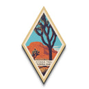 Joshua Tree National Park Diamond Shaped Travel Poster Canvas Art Print, Canvas Wall Art, Travel Gift, California Travel Art