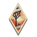 Joshua Tree National Park Diamond Shaped Adventure Poster Canvas Art Print, Canvas Wall Art, Travel Present, California Travel Art