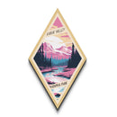 Kobuk Valley National Park Diamond Shaped Travel Poster Canvas Art Print, Canvas Wall Art, Travel Gift, Alaska Travel Art