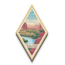 Mesa Verde National Park Diamond Shaped Travel Poster Canvas Art Print, Canvas Wall Art, Travel Gift, Colorado Travel Art
