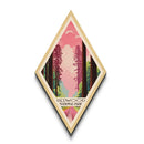 Redwood National Park Diamond Shaped Travel Poster Canvas Art Print, Canvas Wall Art, Travel Gift, California Travel Art
