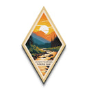 Rocky Mountain National Park Diamond Shaped Travel Poster Canvas Art Print, Canvas Wall Art, Travel Gift, Colorado Travel Art