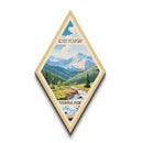 Rocky Mountain National Park Diamond Shaped Travel Print Wall Artwork Art Print, Canvas Wall Art, Travel Gift, Colorado Travel Art