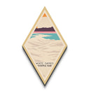 White Sands National Park Diamond Shaped Travel Poster Canvas Art Print, Canvas Wall Art, Travel Gift, New Mexico Travel Art
