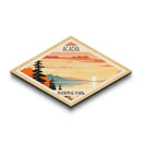Acadia National Park Diamond Shaped Travel Print Art Wall Art Art Print, Canvas Wall Art, Travel Present, Maine Travel Art