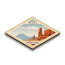Arches National Park Travel Poster Art Canvas Texture Print, Travel Decor Art, Midcentury Modern Retro Decor Utah Travel Art