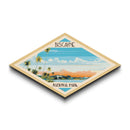 Biscayne National Park Diamond Formed Travel Poster Art Wall Art Art Print, Canvas Wall Art, Travel Gift, Florida Travel Art