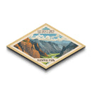 Black Canyon of the Gunnison Diamond Shaped Travel Poster Art Canvas Art Print, Canvas Wall Art, Travel Gift, Colorado Travel Art