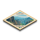 Black Canyon of the Gunnison Diamond-Shaped Adventure Poster Art Canvas Art Print, Canvas Wall Art, Travel Present, Colorado Travel Art